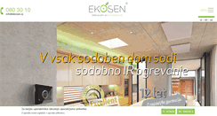 Desktop Screenshot of ekosen.si
